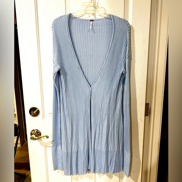 Free People Carly Longline Cardigan - Picture 4 of 8